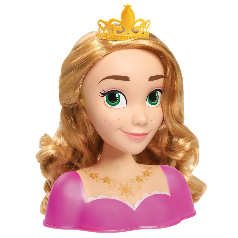 Princess Deluxe Hair Styling Head Toy with 14 Accessories, Assorted, Ages 3+ C3490