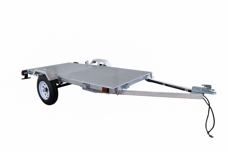 4x8-ft Single-Axle Galvanized Folding Utility Trailer L5002