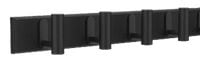Dowel 4 Hook Rack, Black C4711