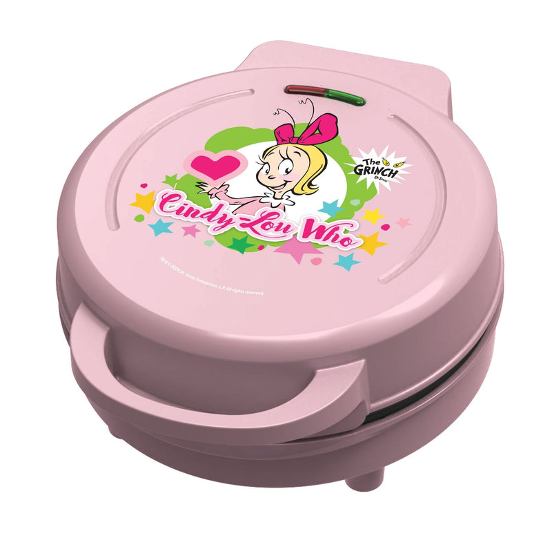 Dr. Seuss Cindy Lou Who Heart Shaped Waffle Pop Maker, Pink X4646