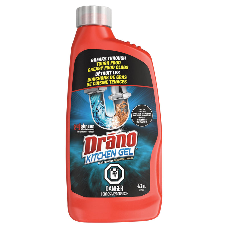 Kitchen Gel Drain Clog Remover & Cleaner, 473mL X9722