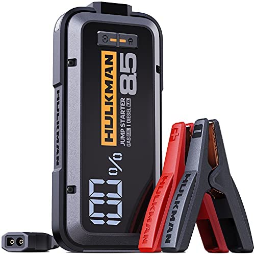 HULKMAN Alpha85 Jump Starter 2000 Amp 20000mAh Car Starter for up to 8.5L Gas and 6L Diesel Engines W3418