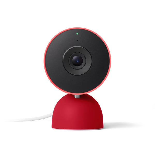 Google Nest Cam Indoor (Wired, 3rd Gen) - Indoor Security Camera with 2K Video - Works with Google Home - With Gemini - Berry I3769