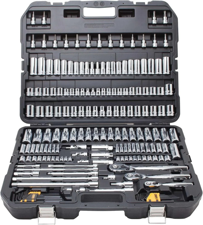 Mechanics Tool Set, SAE and Metric, 1/2, 1/4, 3/8 Drive Sizes, 192-Piece Z2962