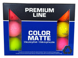 Recycled Golf Balls, Mixed/Matte Colours, 12-pk