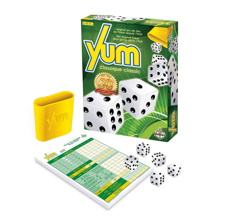 Yum Classic Collector's Edition Poker Dice Game Set, Ages 8+ F6088