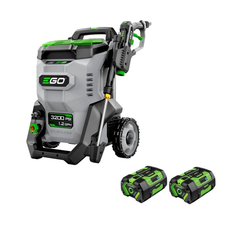 HPW3204-2 POWER+ 3200 PSI Pressure Washer with 2 x 6.0Ah Batteries and 320W Charger N2196