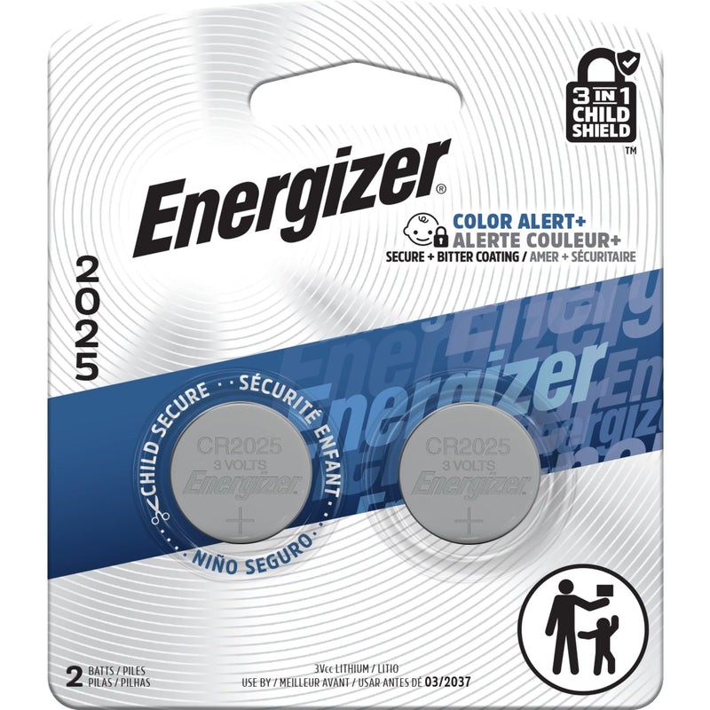2-pk CR2025 3V / 3 Volt Lithium Coin Cell Batteries, Long Lasting L9429