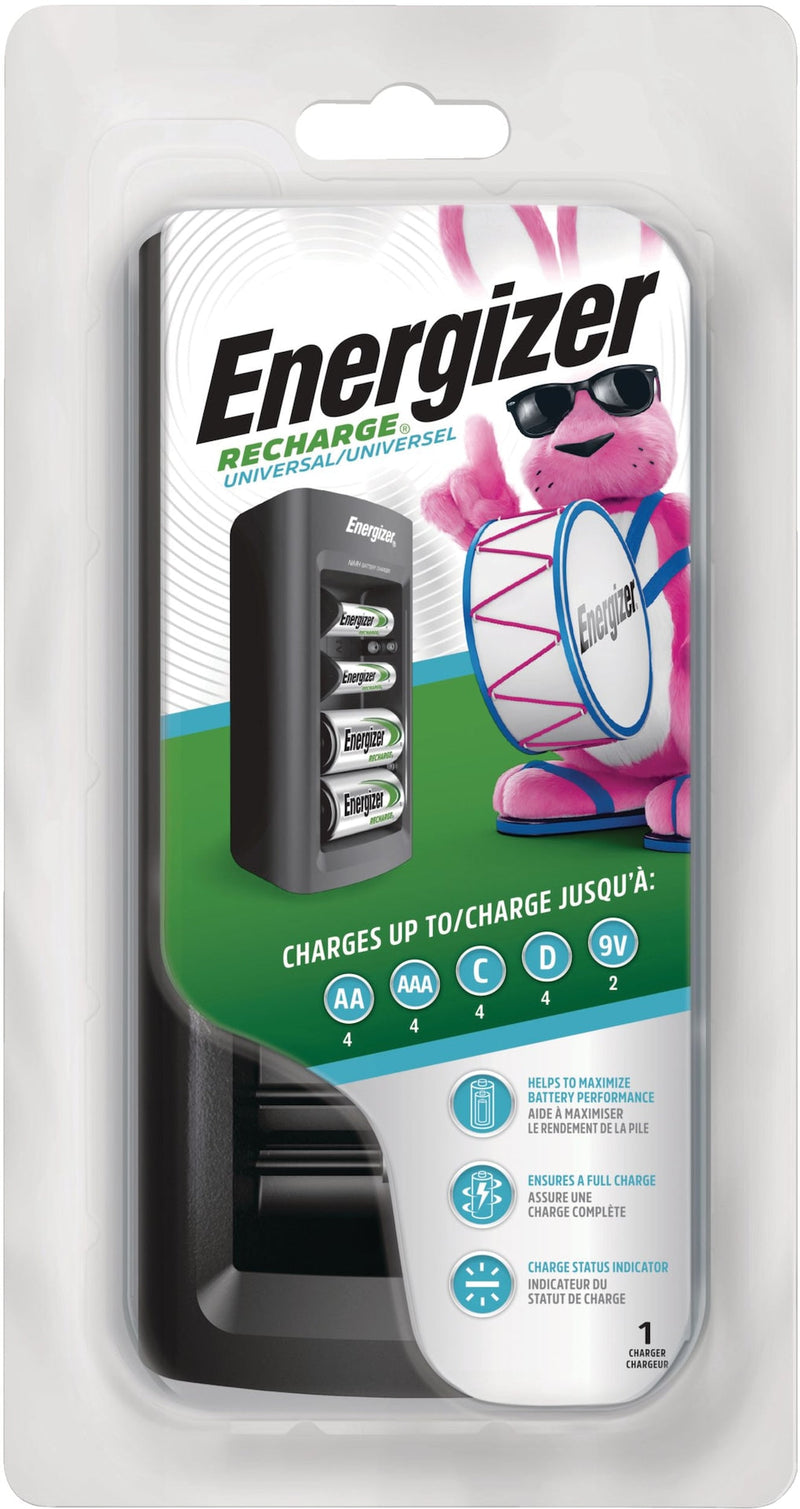 CHFC Universal Battery Charger For NiMH Rechargeable Batteries, AA/AAA/C/D/9V L6320