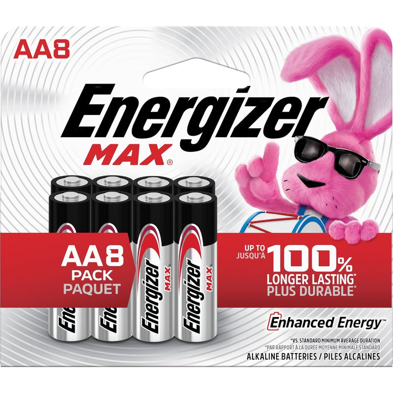 Max 8-pk AA Alkaline Batteries, Long Lasting, All Purpose D9799