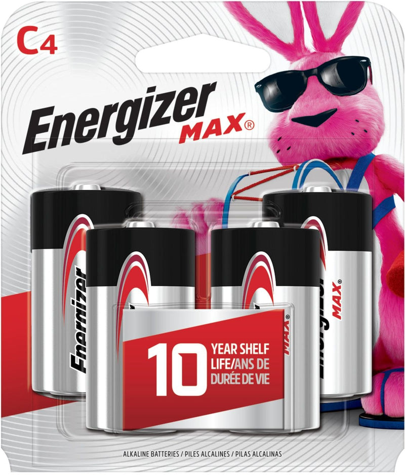 Max4-pk C Alkaline Batteries, Long Lasting, All Purpose G7859