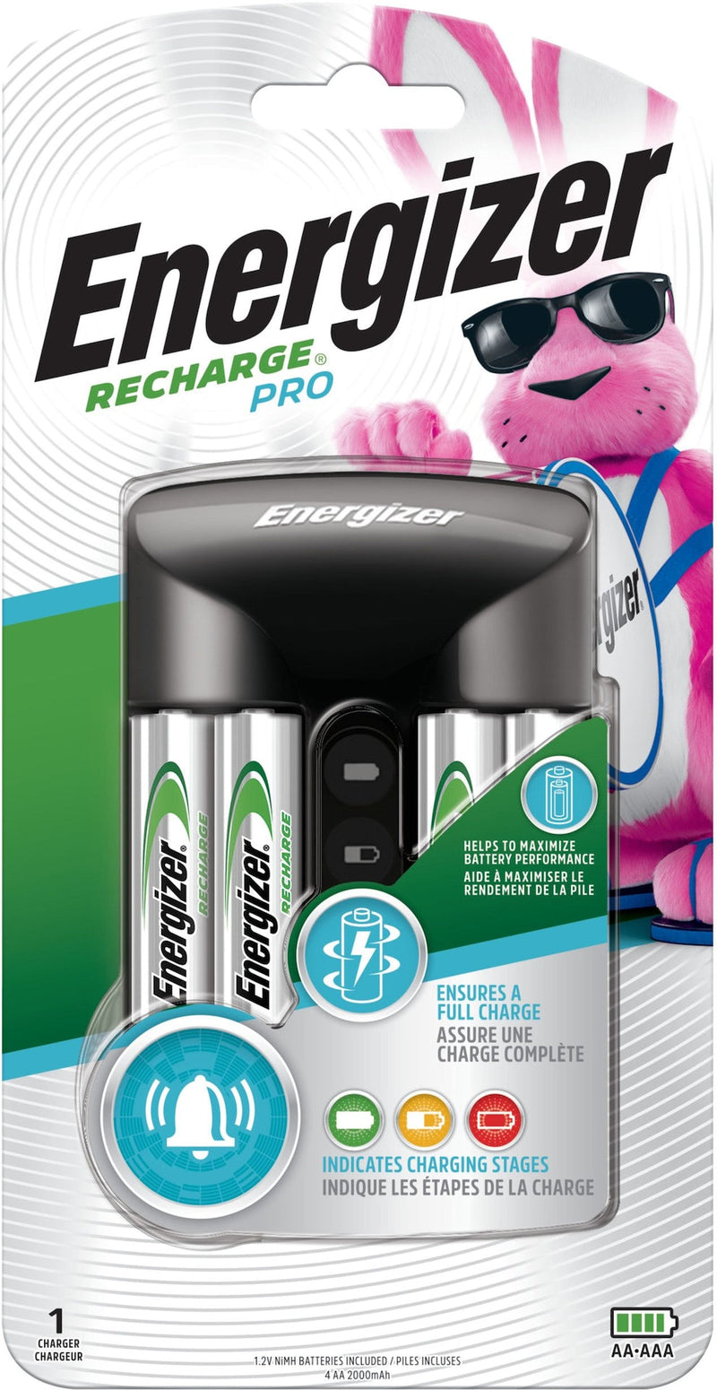 Recharge Pro CHPROWB4 AA /AAA Rechargeable Battery Charger with 4 AA NiMH Batteries F5509