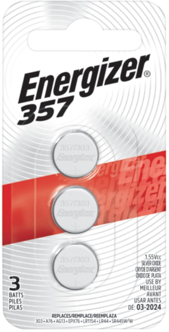 Silver Oxide 3-pk 357 LR44 AG13 303 A76 1.5V / 1.5 Volt Button Coin Cell Batteries L3197