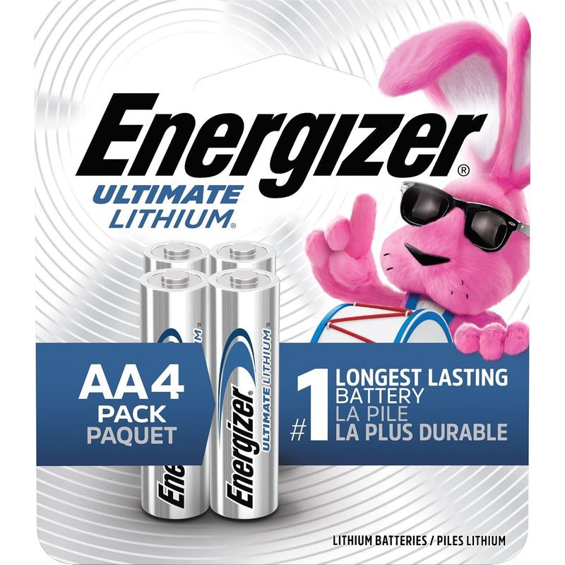 Ultimate Lithium AA Batteries, Long Lasting, All Purpose, 4-pk Q9507