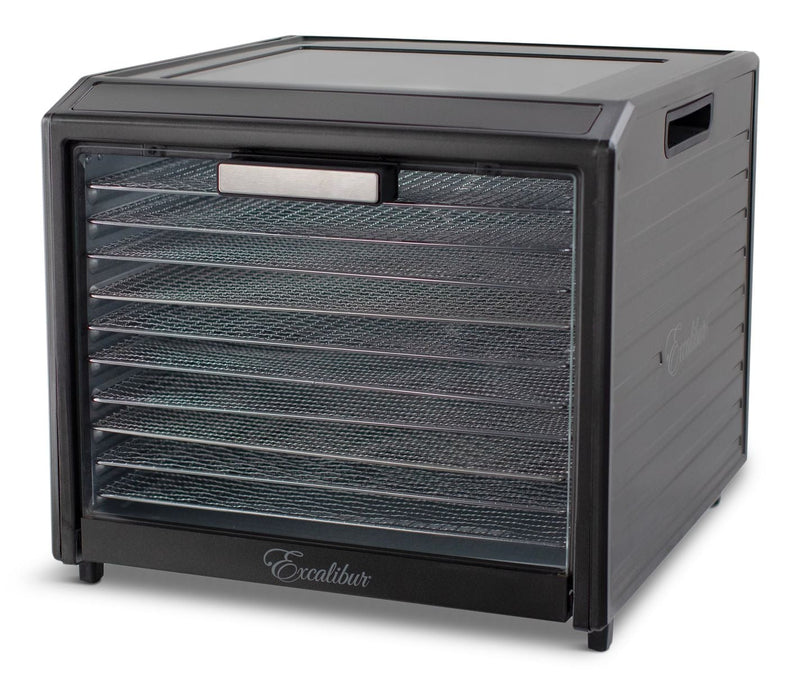 Performance Series 10-Tray Food Dehydrator, Steel, 700W, Stainless Steel, Black D8078