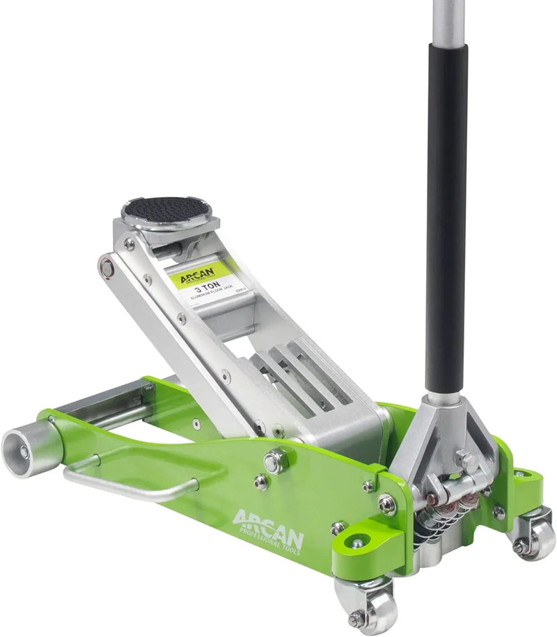 Tools 3-Ton Quick Rise Aluminum Floor Jack with Dual Pump Pistons & Reinforced Lifting Arm (A20018_A20019) A6431