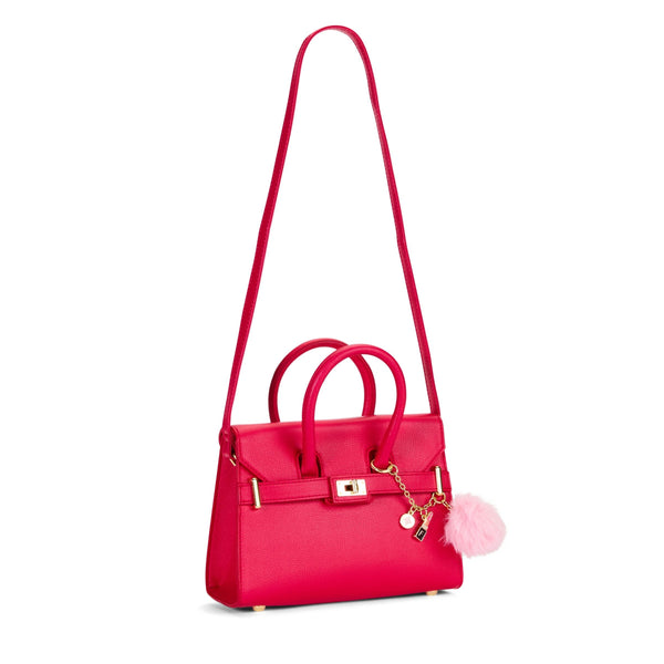 Girls Glamour Purse - Belted Tote Bag, Assorted W9882