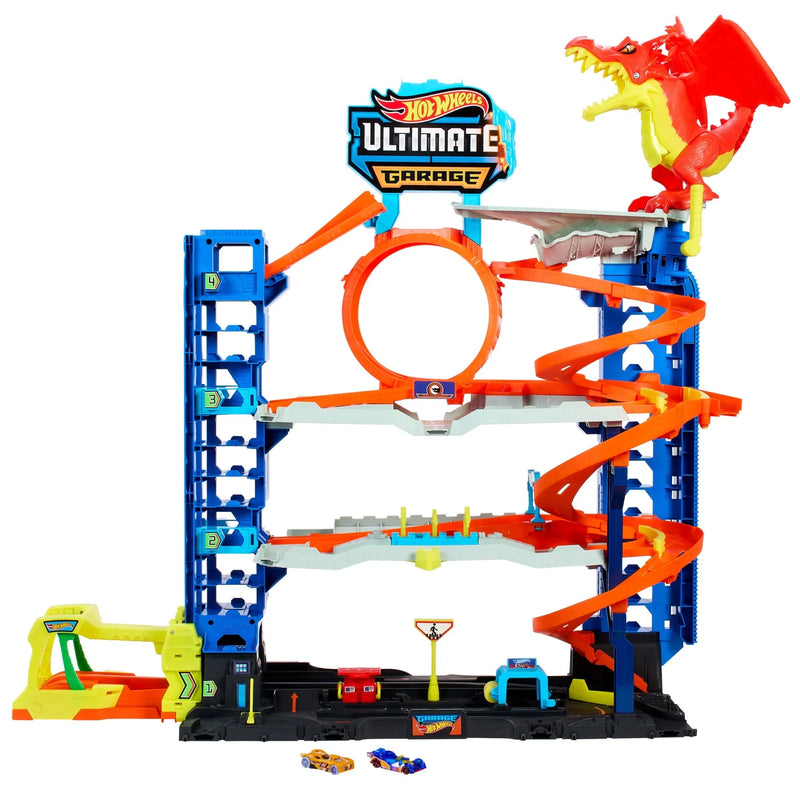 City Ultimate Garage Playset with 2 Die-Cast Cars, Storage for 50 Cars Child Age 4-8 S3276