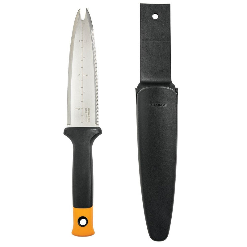 Stainless-Steel Dual-Edged Garden Hori Hori Knife with Sheath W1828