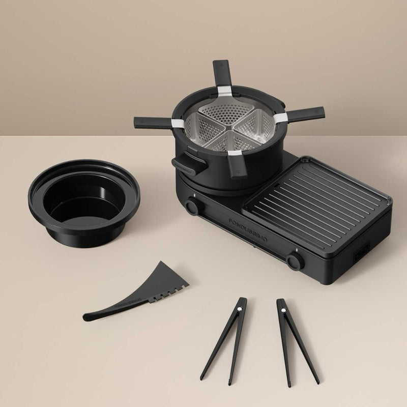 Fondussimo Fondue & Grill Set, Black H4728