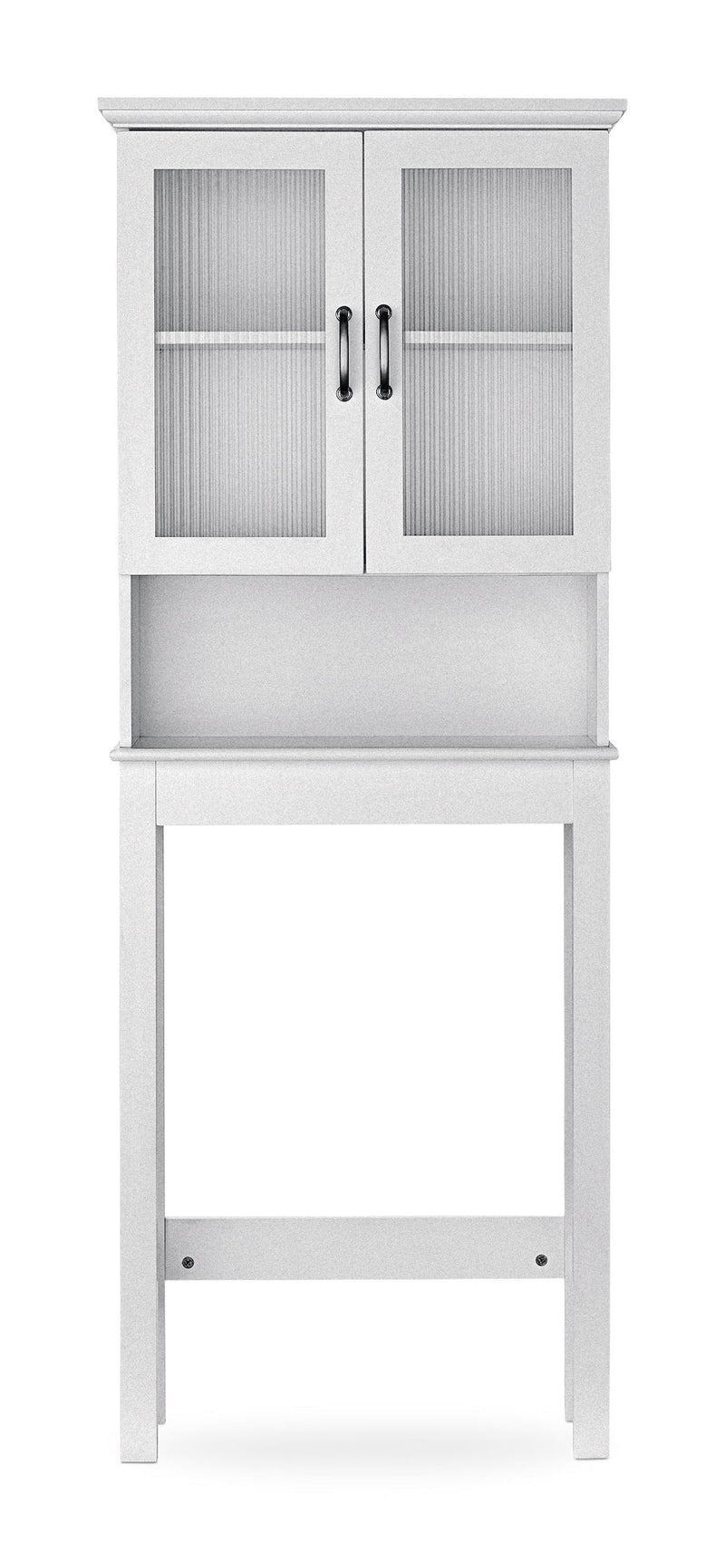 Beacon Hill 2-Door Over-The-Toilet Spacesaver Bathroom Storage Cabinet, White N2288