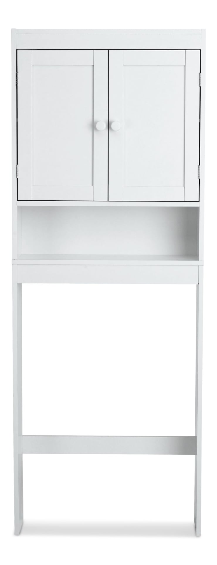 Orleans 2-Door Over-The-Toilet Spacesaver Bathroom Storage Cabinet, White O9520
