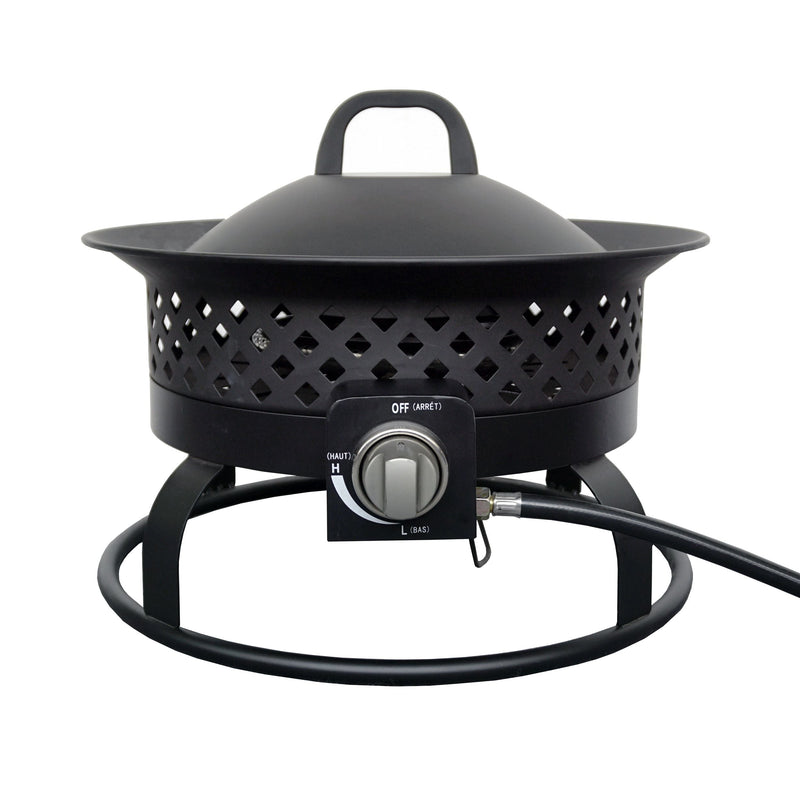 Portable Propane Gas Outdoor Fire Bowl/Fire Pit, 54,000 BTU X0813