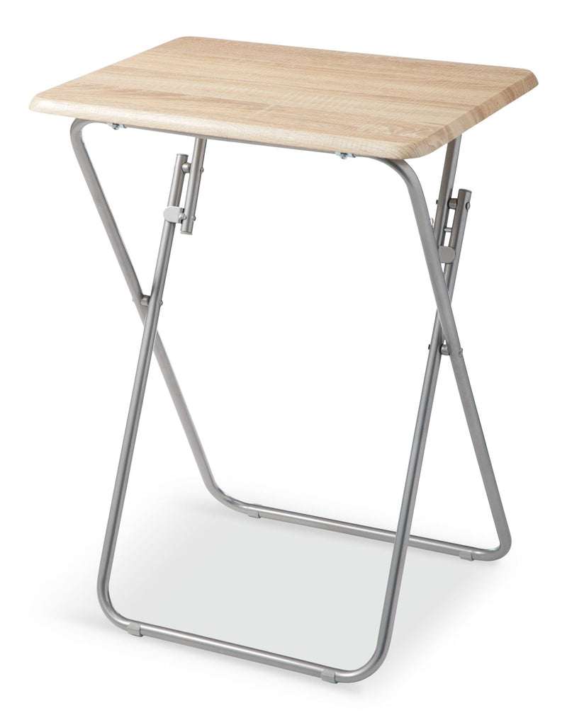 Portable Wood & Metal Folding TV Tray/Laptop/Side/End Table X0778