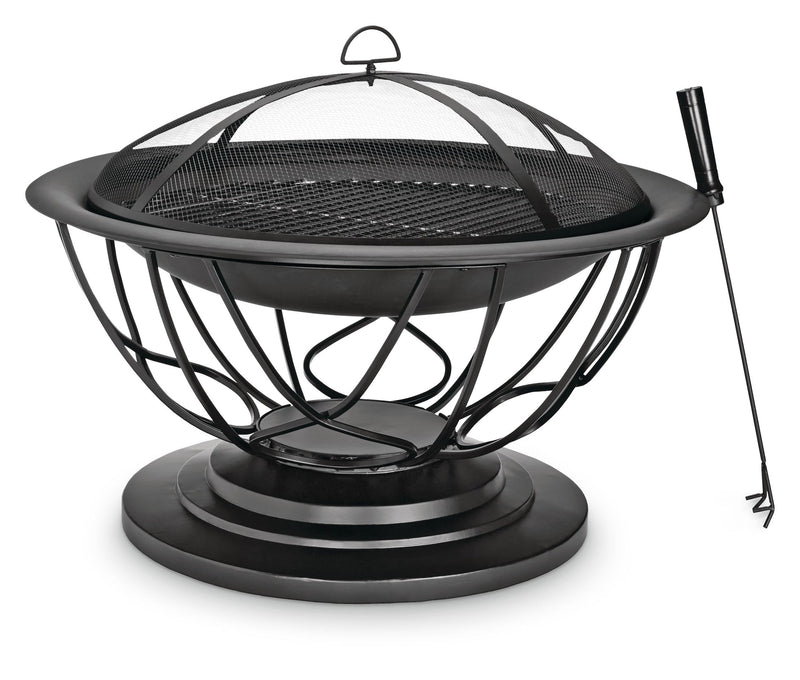 Savona Round Wood-Burning Outdoor Fire Bowl/Fire Pit, 29.5 x 20-in H4532