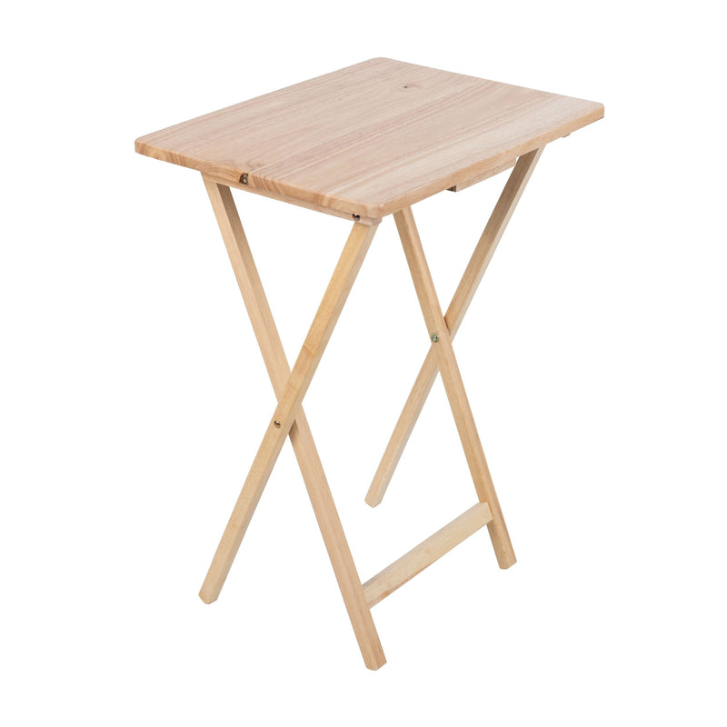 Solid Wood TV Tray, Foldable, Natural Wood Finish TV Tray V6080