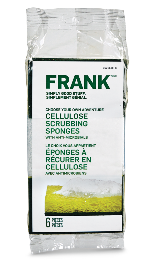 Cellulose Scrub Sponge, 6-pk W8920