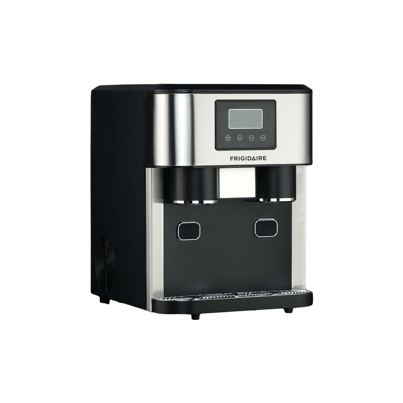 3-in-1 Compact Countertop Water Dispenser & Ice Maker with LED Display, 33-lb Ice/Day, Stainless Steel S1026