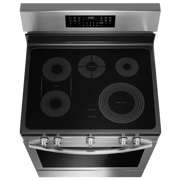 Gallery 30 in 5.3 cu ft. Stainless Steel Electric 5-Burner Range with Total Convection A7416