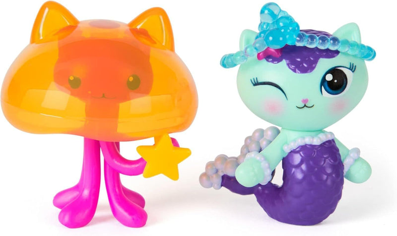 The Movie, MerCat & Kitty Jellyfish, Toy Figures with 2 Accessories, Ages 3+ J4457