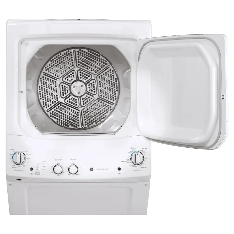 GE White 27 in. 4.4 cu. ft. Washer and 5.9 cu. ft. Dryer Laundry Centre K2481