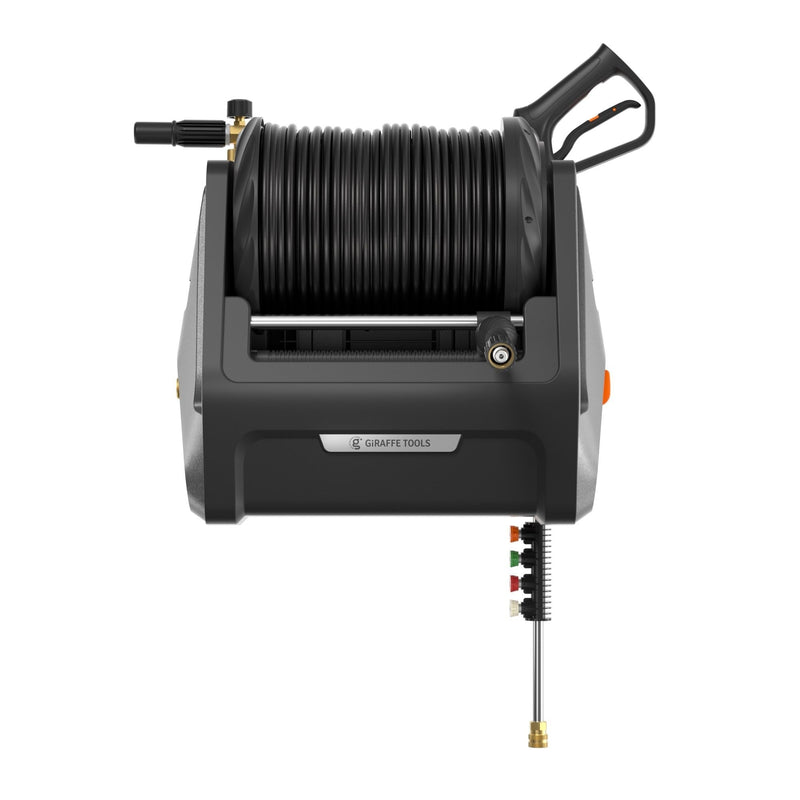 Grandfalls G30 Wall Mounted 2100 PSI 2.2 GPM Brushless Retractable Electric Pressure Washer with 100-ft Hard Hose Q4963