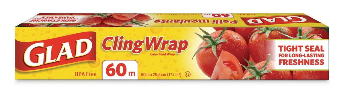 Cling Plastic Wrap, 196-ft, BPA-Free with Superior Seal for Freshness