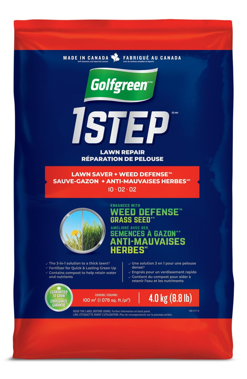 1-Step Lawn Saver + Weed Defense 10-02-02 Grass Seed, 4-kg V8958