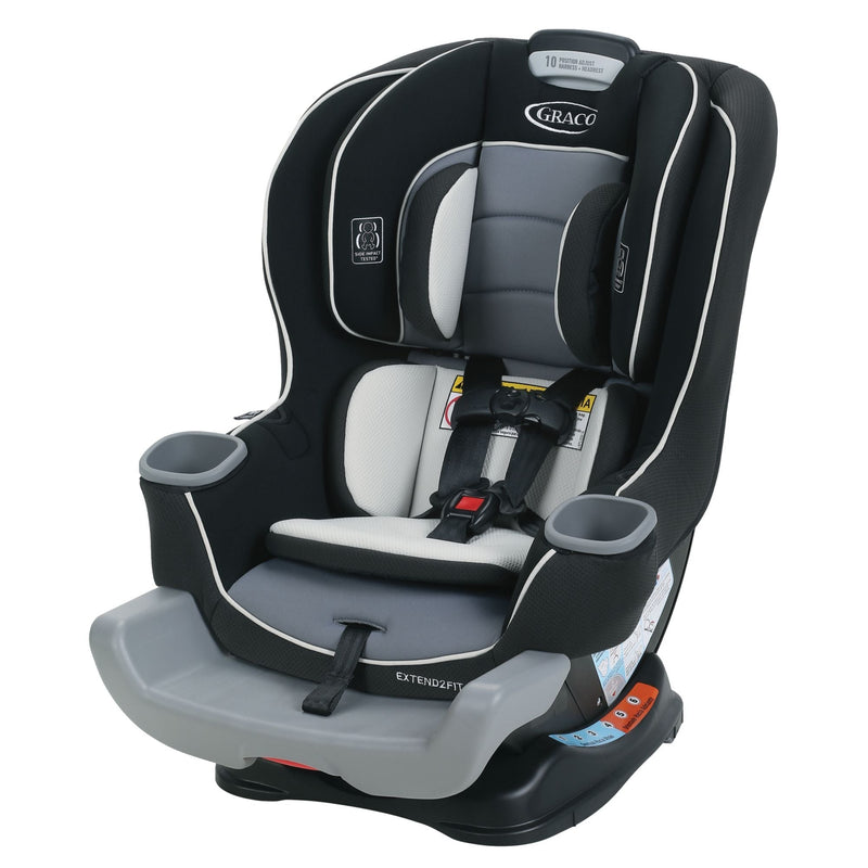 Extend2Fit Convertible Car Seat – Safely Grows with Child from Rear-Facing to Forward-Facing, 1.8-30 kg (4-65 lb), Gotham E2444