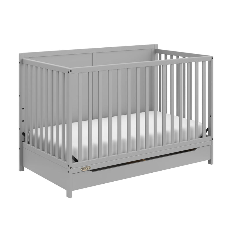 Melrose 5-In-1 Convertible Crib, Grey O2225