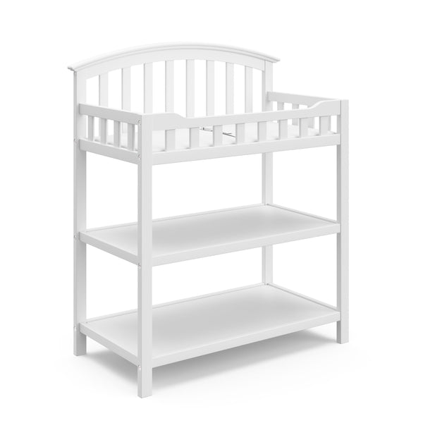 White Changing Table with Water-Resistant Pad R0976