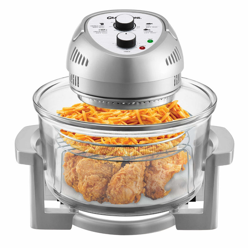 Glass Air Fryer, Silver V1542