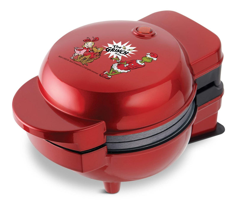 Non-Stick Mini Waffle Maker and Griddle, 6 Interchangeable Plates, Non-Stick, Red. T8104