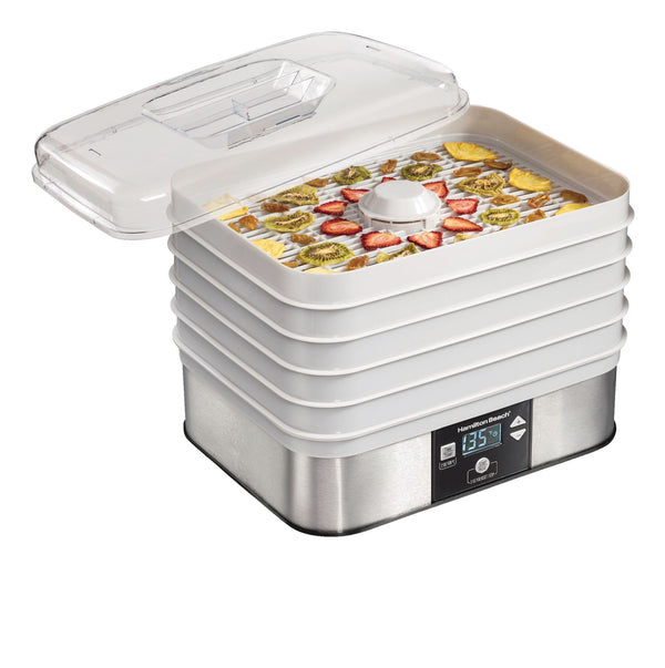 Digital Food Dehydrator with Adjustable Thermostat, Grey R7507
