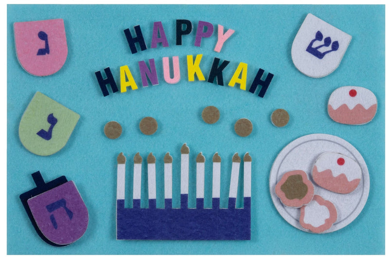 "Happy Hanukkah" Felt Interactive Activity Play Board Kit, 30-pc, for Hanukkah S0553