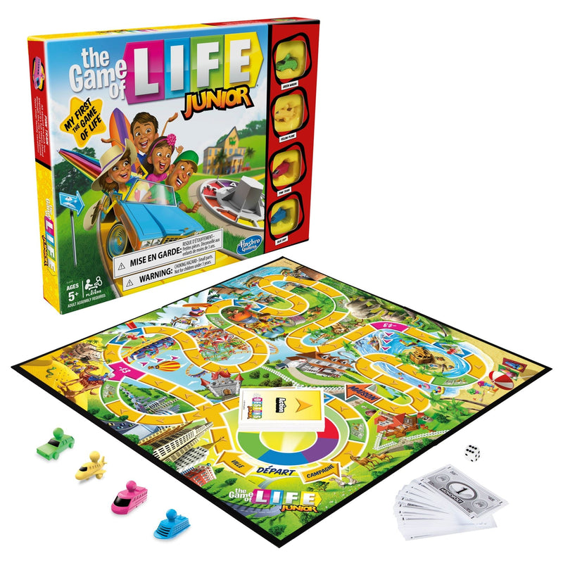 Games The Game Of Life Junior 2-4 Player Board Game, English/French, Ages 5+ J9762