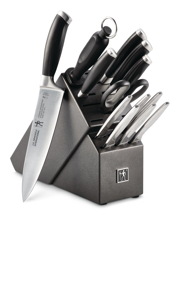 Stainless Steel Forged Generation Knife Block Set, Ergonomic Grip, 14-pc V6268