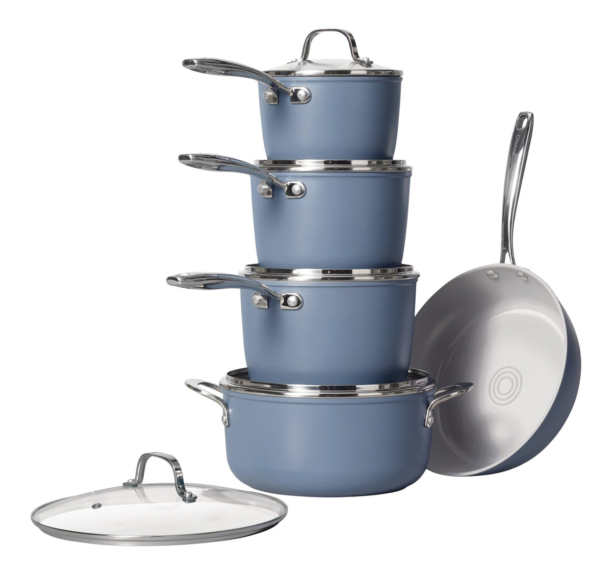 The Rock O Naturel Ceramic Non-Stick Cookset, 10-pc