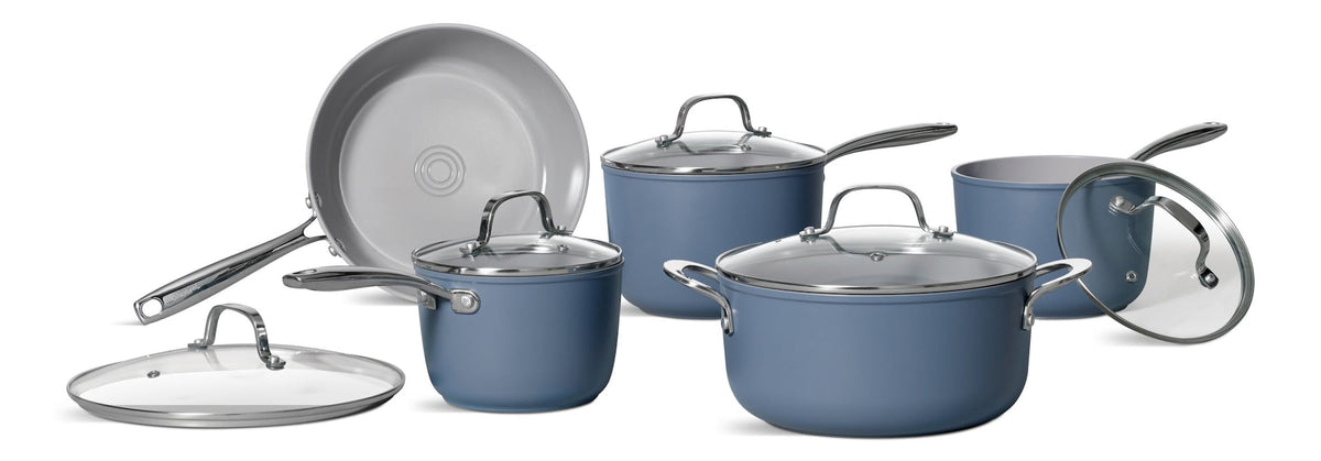 The Rock O Naturel Ceramic Non-Stick Cookset, 10-pc
