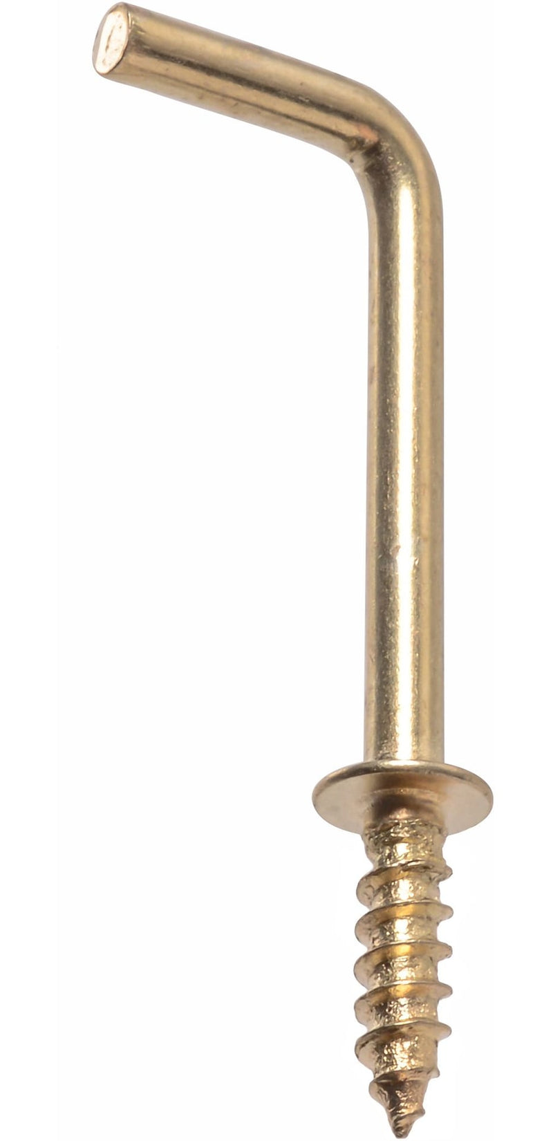 Brass-Plated Light Duty Square Hooks, 1-in V0819